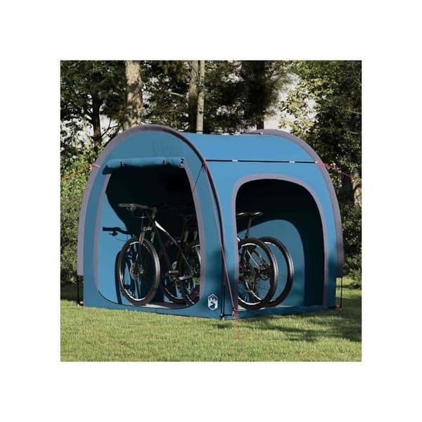 Cykelförvaringstält - vidaXL - 218x156x180 cm - Blå - Brandsäker - Vindresistent - Fällbar Blå