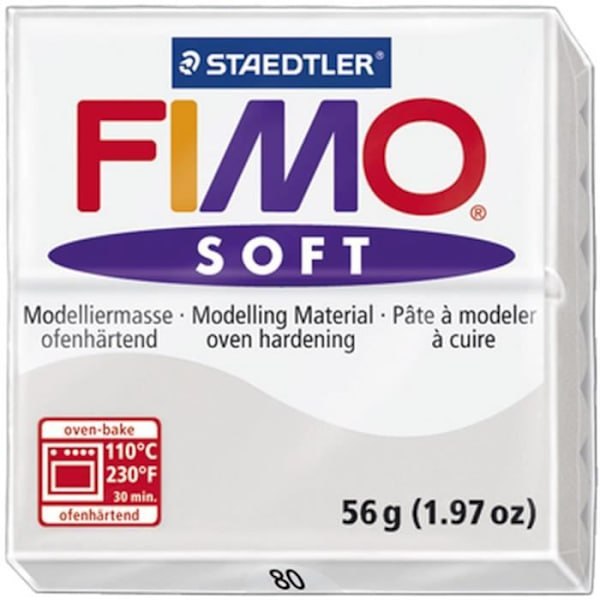 STAEDTLER Fimo Mjuk blockbakning modellera 56 g grå Grå
