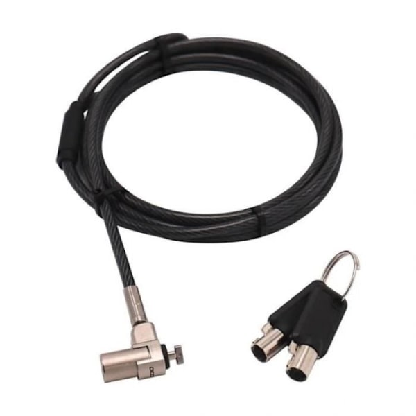 Säkerhetskedjor - DICOTA - T-Lock Ultra Slim V2 - MASTERKEYED - 3X7MM - Vit