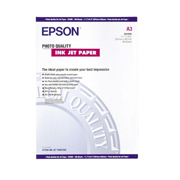 EPSON paket med 1 fotopapper S041068 - A3 - 100 ark - 104g/m2