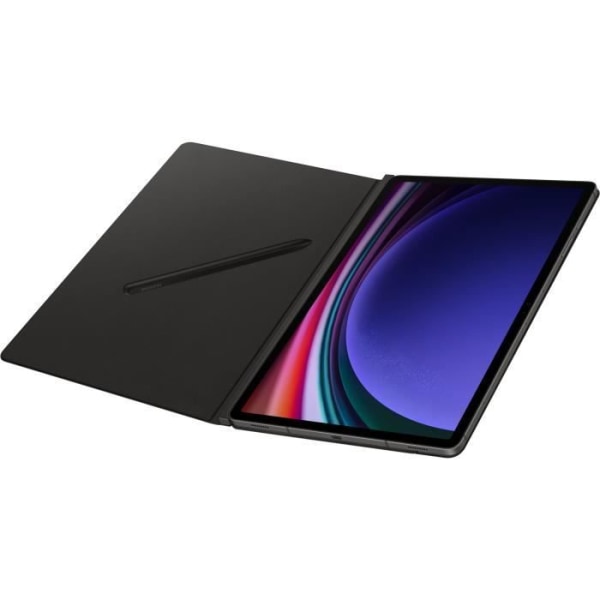 Smart bokomslag - Samsung - Galaxy Tab S9+ - Svart - Skydd - Flera positioner stöd Svart