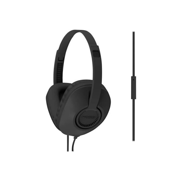 Hörlurar med mikrofon Koss UR23i - Full storlek - 3,5 mm uttag - Svart