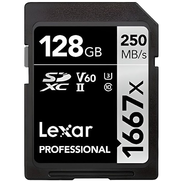 Lexar Professional 1667x 128 Go SDXC UHS-II minneskort