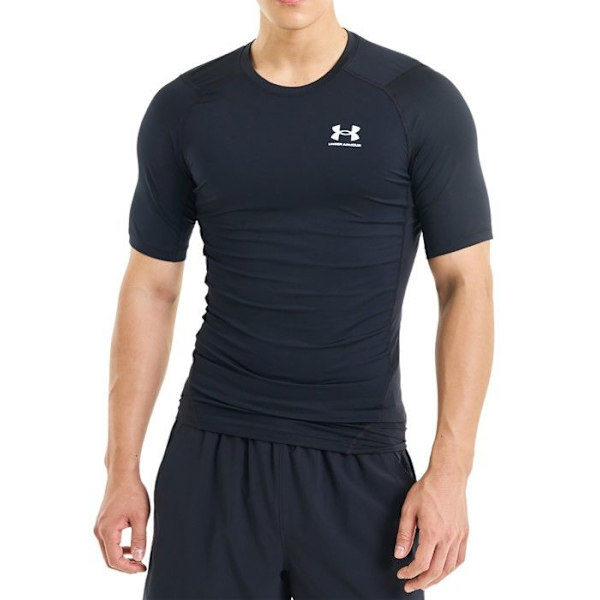 Sport T-shirt - Under Armour - HG Armour Comp SS - Svart - Kortärmad - Andningsbar Svart M