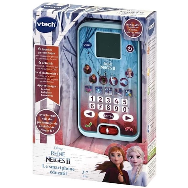 VTECH pedagogisk smartphone - Frozen 2 - 3-7 år gammal - Pedagogiska spel ingår Fryst II