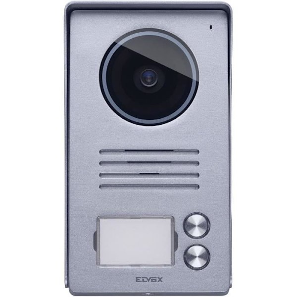 Vimar 40921.P2 Gatuppkoppling Audiovideo för Trådlös LCD 7-tums Visiophone, 2 Knapp, med Regnskydd, Installation för Grå