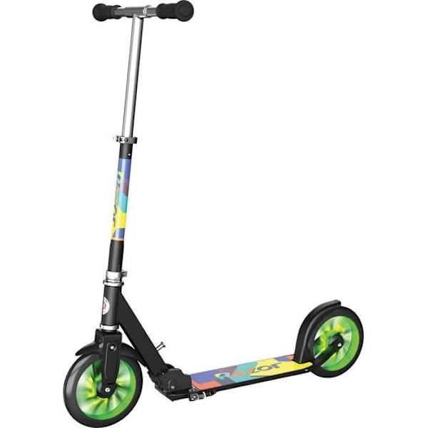 Trottinett - Razor - A5 Lux - Flygplansaluminium - 8-tums hjul - Inbyggda lampor