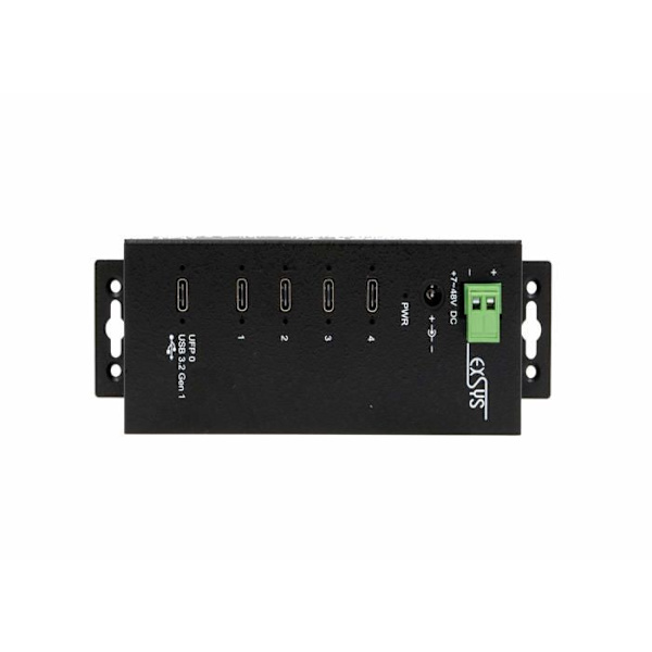 Annan USB-kringutrustning Exsys - EX-1144HMVS - Schnittstellen-Hub USB 3.2 Gen 1 (3.1 Gen 1) Type-C Schwarz ()