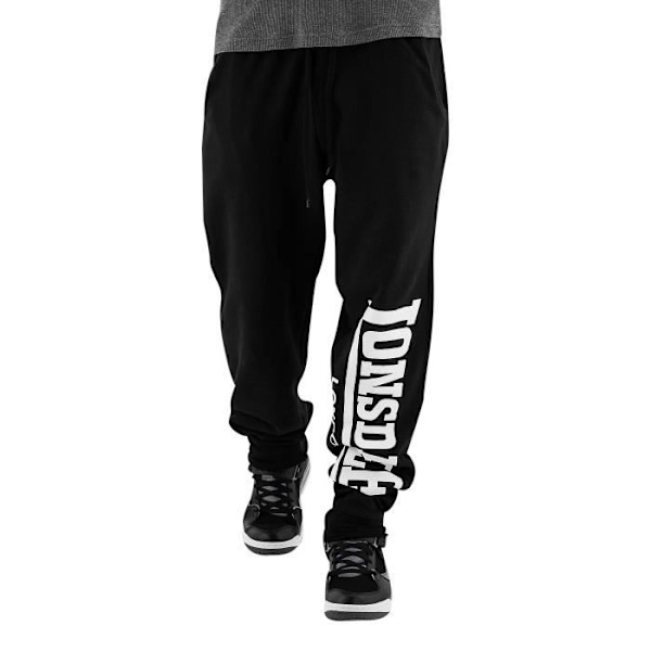 Joggingbyxor - Lonsdale London - Svart - Andningsbar - Fitness - Herr Svart XL