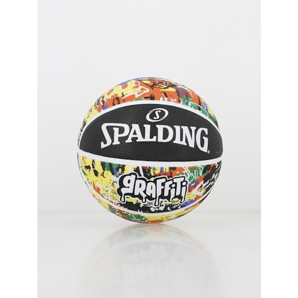 Basket - SPALDING - Regnbågsgraffiti - Gummi - Storlek 7 - Flerfärgad Flerfärgad 7