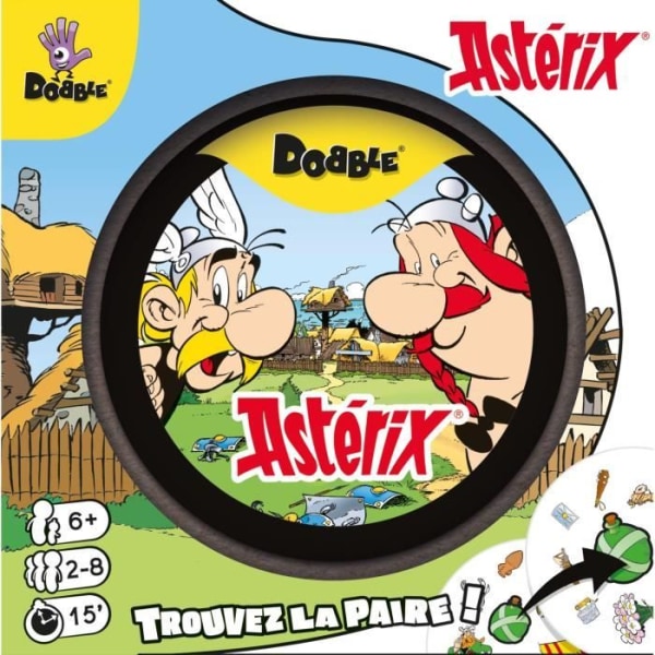 Dobble Asterix|Zygomatic - Brädspel - 5 spelvarianter - från 6 år och uppåt