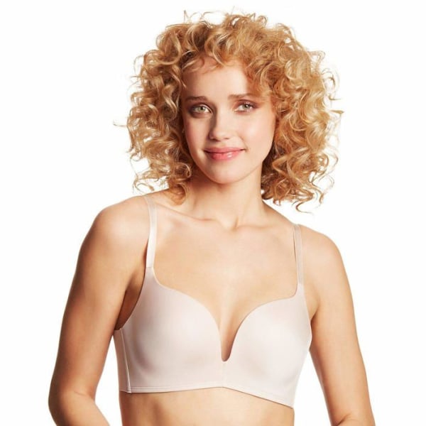 Maidenform BH - DM1192 - Love The Lift Non-Wired Plunge Push-Up BH, Sandshell, 85A Womens Sandskal 85A
