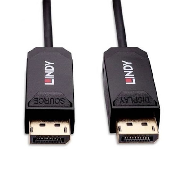 LINDY DisplayPort anslutningskabel DisplayPort-kontakt 15,00 m svart 38521 DisplayPort-kabel