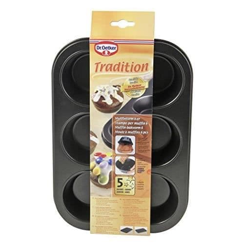 Muffinsform - DR. OETKER - 01483 - 6 Stycken - Metall - Diskmaskin vänlig