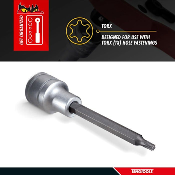 Teng verktyg - 117440800 - Torx skafthylsa 1/2 T55 x 100 mm lång ()''