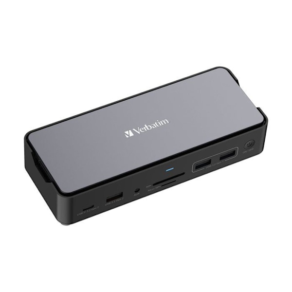 15-portars Pro USB-C dockningsstation med SSD-plats - VERBATIM - CDS-15S