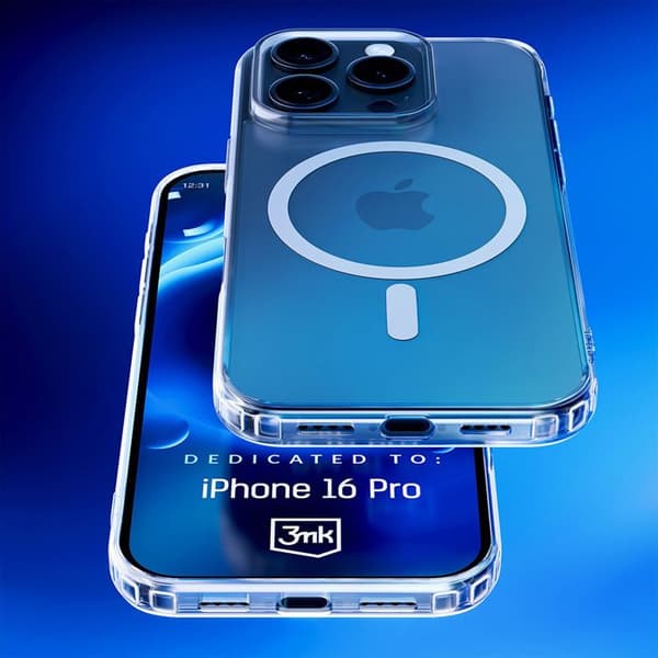 Coque - 3MK - iPhone 16 Pro - Transparent - Tunn - Lätt Transparent