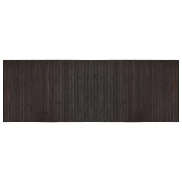 vidaXL Mörkbrun rektangulär matta 70x200 cm bambu, vardagsrumsmatta, rektangulär matta, modern matta, matta 376749