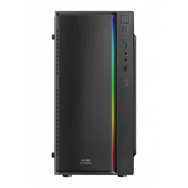 Mars Gaming Mars Gaming MCM RGB Mini Tower Micro ATX-fodral med glaspanel (svart)