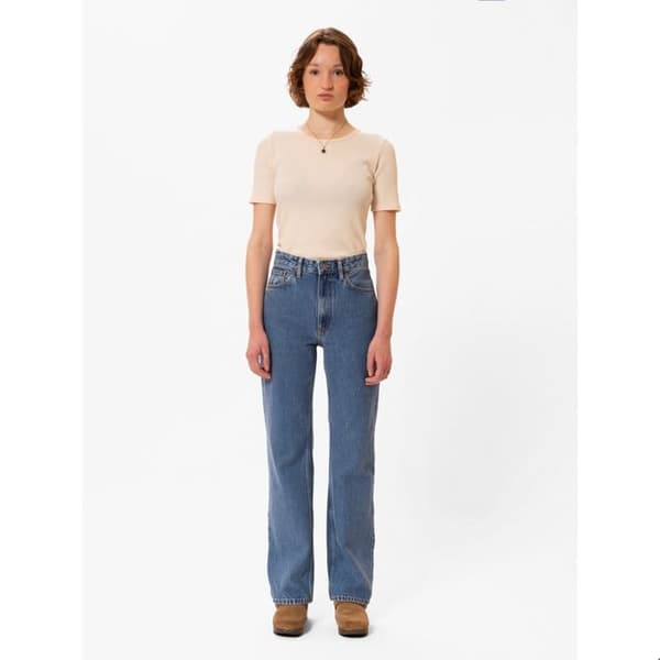 Nudie Jeans Clean Eileen damjeans - blå blå 27/34