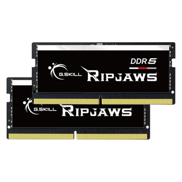 G.Skill RipJaws Series SO-DIMM 32GB (2 x 16GB) DDR5 4800 MHz CL34 - Dual Channel Kit 2 SO-DIMM RAM PC5-38400 - F5-480
