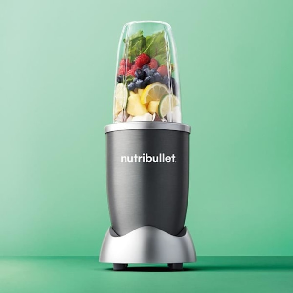 Blender - NUTRIBULLET - NB606DG - Personlig mixer Original 600 - Grå - För smoothie, juice, sås... Grå