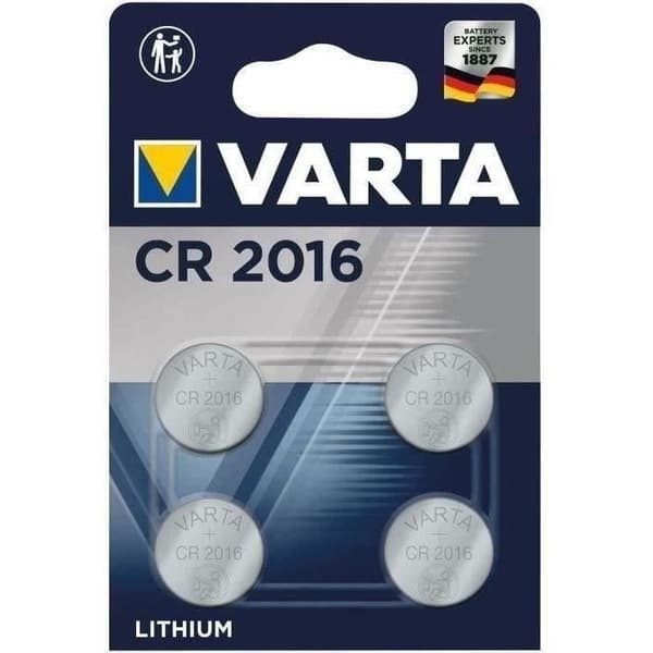 VARTA - CR2016 litium elektroniskt batteri x 4