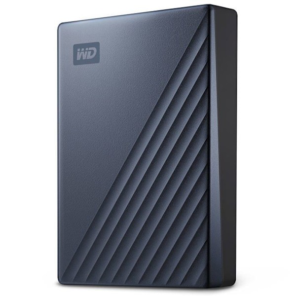 USB-C Bärbar extern hårddisk 5 TB Blå - WESTERN DIGITAL - My Passport Ultra - USB 3.1 - 2.5"