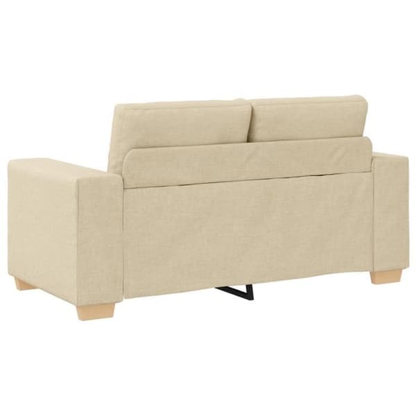 Klädd Loveseat Crème 120 cm