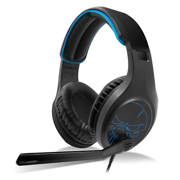 SPIRIT OF GAMER - ELITE-H20 - Svart gamerheadset - konstläder - Flip and Mute-mikrofon - PC - PS4 -PS5- XBOX ONE - Switch SVART