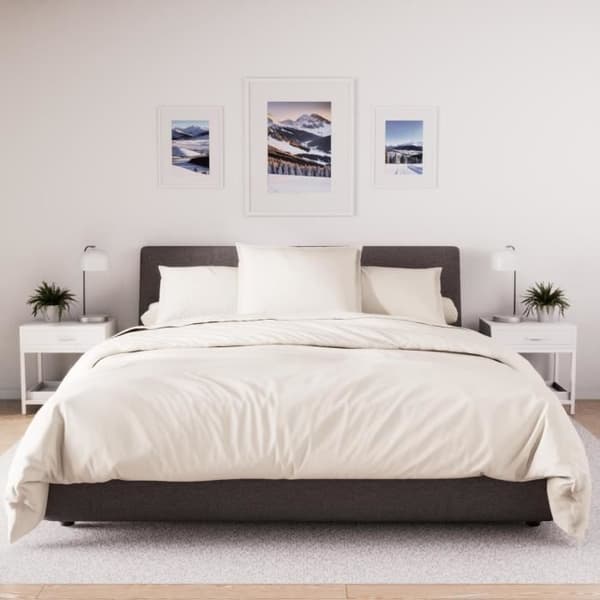Örngott av polybomull 50x75 cm PERCALE vit, av Soleil d'ocre Vit