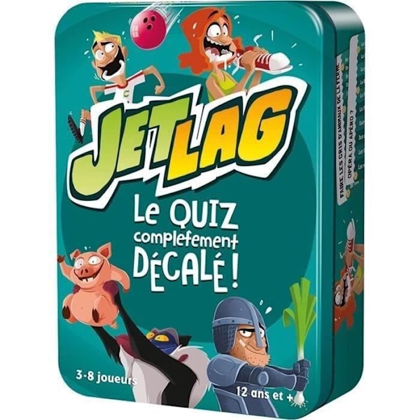 Jet Lag-brädspel - ASMODEE - Jetlag - Action- och reflexspel - Barn - Utomhus Flerfärgad
