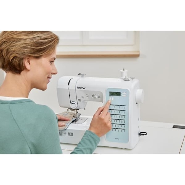 BROTHER FS40s elektronisk symaskin - 40 stygn - Automatisk nålträdare - LCD-skärm Vit