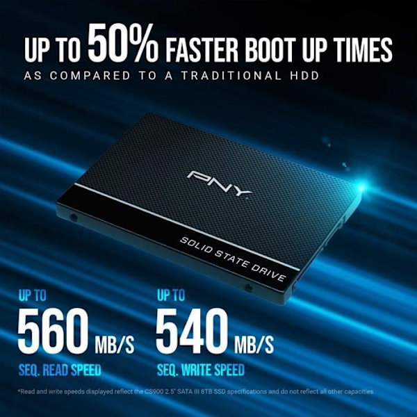 PNY - CS900 SATA - Solid State Drive - 2,5" - 250GB