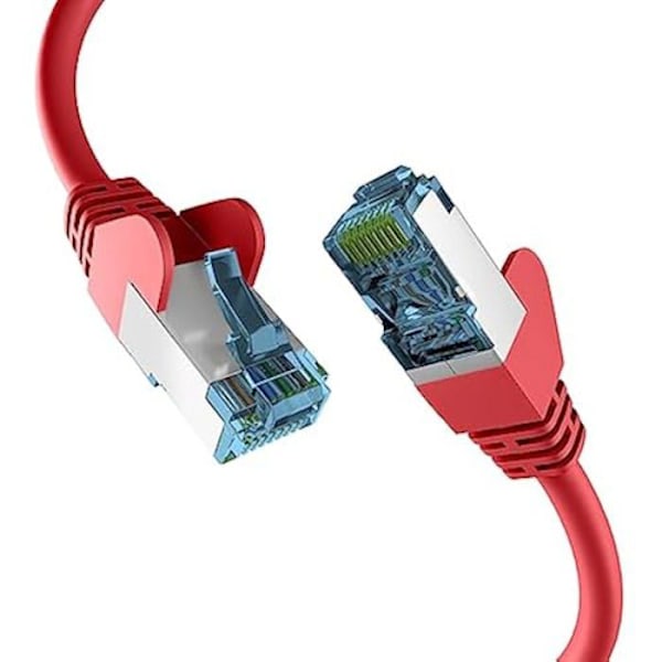 Nätverkskabel CAT. 7 - EFB-Elektronik - 3 m - 10 Gbit - Anti-twisting skydd - RJ45