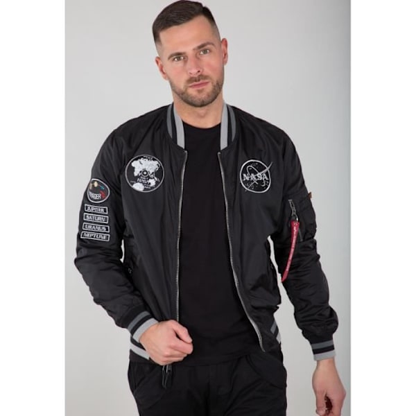 Veste MA-1 NASA Voyager - Alpha Industries - Reversibel - Svart - Man - Vuxen Svart S
