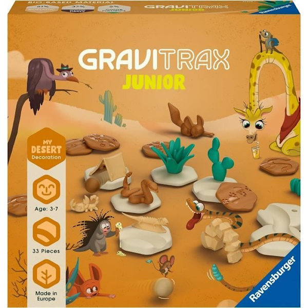 Gravitrax Junior - My Desert expansionsset 33 delar - Marmorbana - Kreativt byggspel - Ravensburger - Från 3 år Flerfärgad