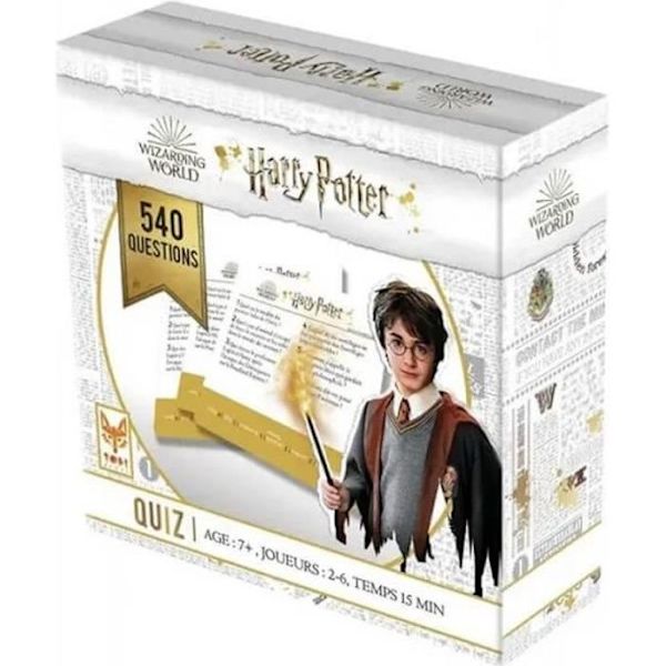 Brädspel - TOPI-SPEL - Harry Potter Quiz 540 - 540 frågor - 6 svårighetsgrader - 2 till 6 spelare Enfärgad