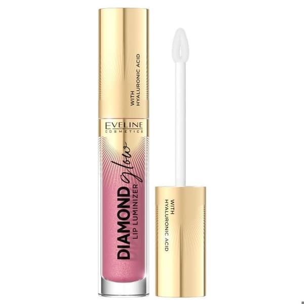 Gloss - EVELINE - Diamond Glow Lip Luminizer - Nr 05 - Glittrande lys - Rosa Ros