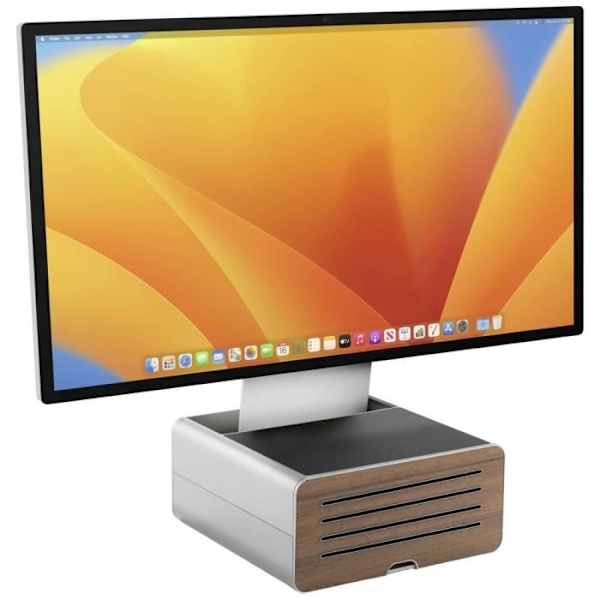 Laptopställ - TOLV SÖDER - HiRise Pro - Justerbar i höjdled - Stål - Integrerad förvaring