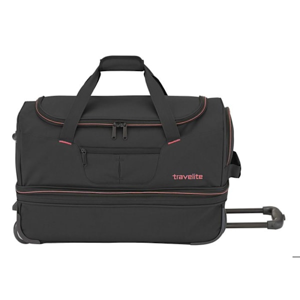 Travelite Basics Wheeled Duffle 55 Expanderbar svart / blå