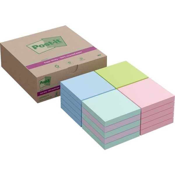 Pique-notes Post-it - 654SP-RSSCOL-20