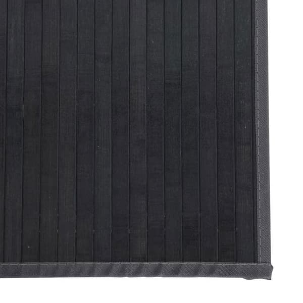 vidaXL Rektangulär matta grå 60x200 cm bambu 376838