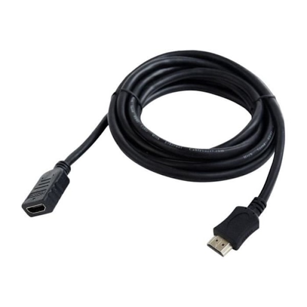 HDMI-kabel med Ethernet-förlängning GEMBIRD CC-HDMI4X-6 - 1,8m - svart Svart