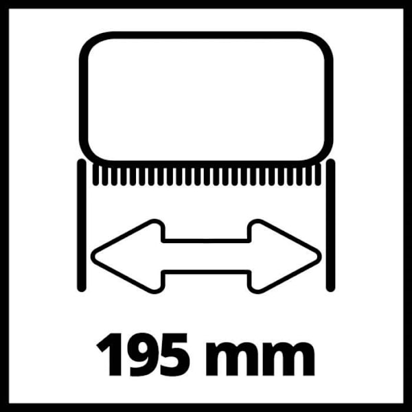 Einhell Brosse SOFT för multiytförare (anpassad för träytor och syntetiskt gräs, rengöringsbredd 19,5 cm)