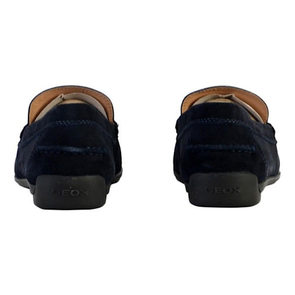 Geox U Siron Lädermockasin - Herr - Marinblå - Mocka-Nubuck - Andas Blå 43