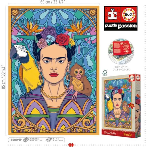 Pussel 1500 bitar: Frida Kahlo