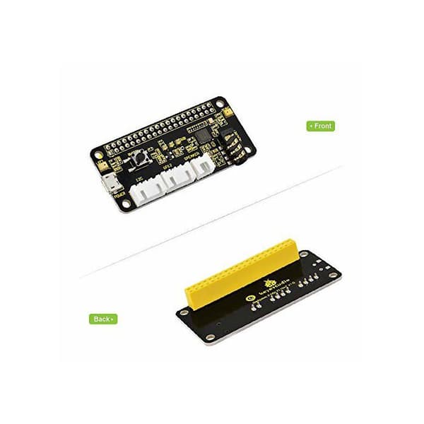 Tilläggskort - KEYESTUDIO - ReSpeaker 2-Mic Pi Hat - För Raspberry Pi 4 - Svart
