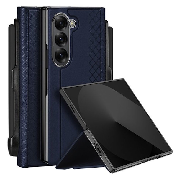 Skyddsfodral - DUX DUCIS - Samsung Galaxy Z Fold6 - Semi-stivt - Blå - Med stylushållare Blå