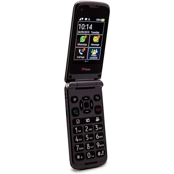 TTfone Titan TT950 Whatsapp 3G Pekskärm Senior Mobiltelefon Vänd stor knapp